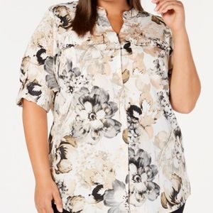Calvin Klein floral print top